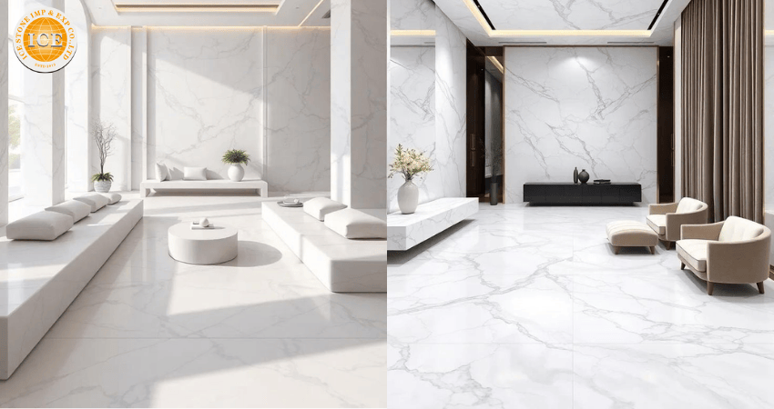 Calacatta White Marble Flooring