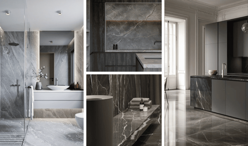 Top Applications of Calacatta Grey Marble in Residential Spaces