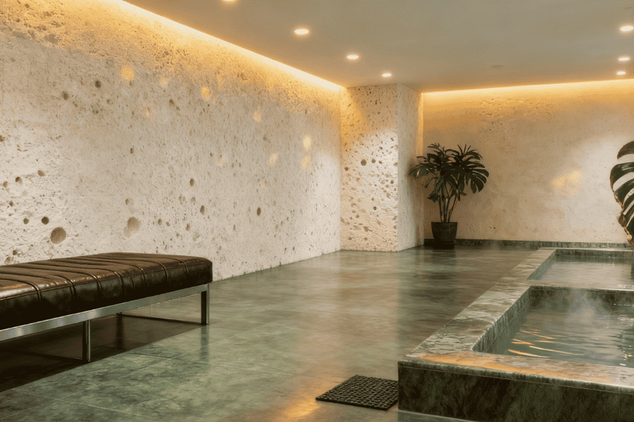 Green Marble honed floors