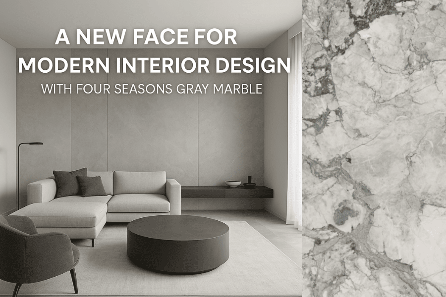 A New Face for Modern Interior Design with Four Seasons Gray Marble