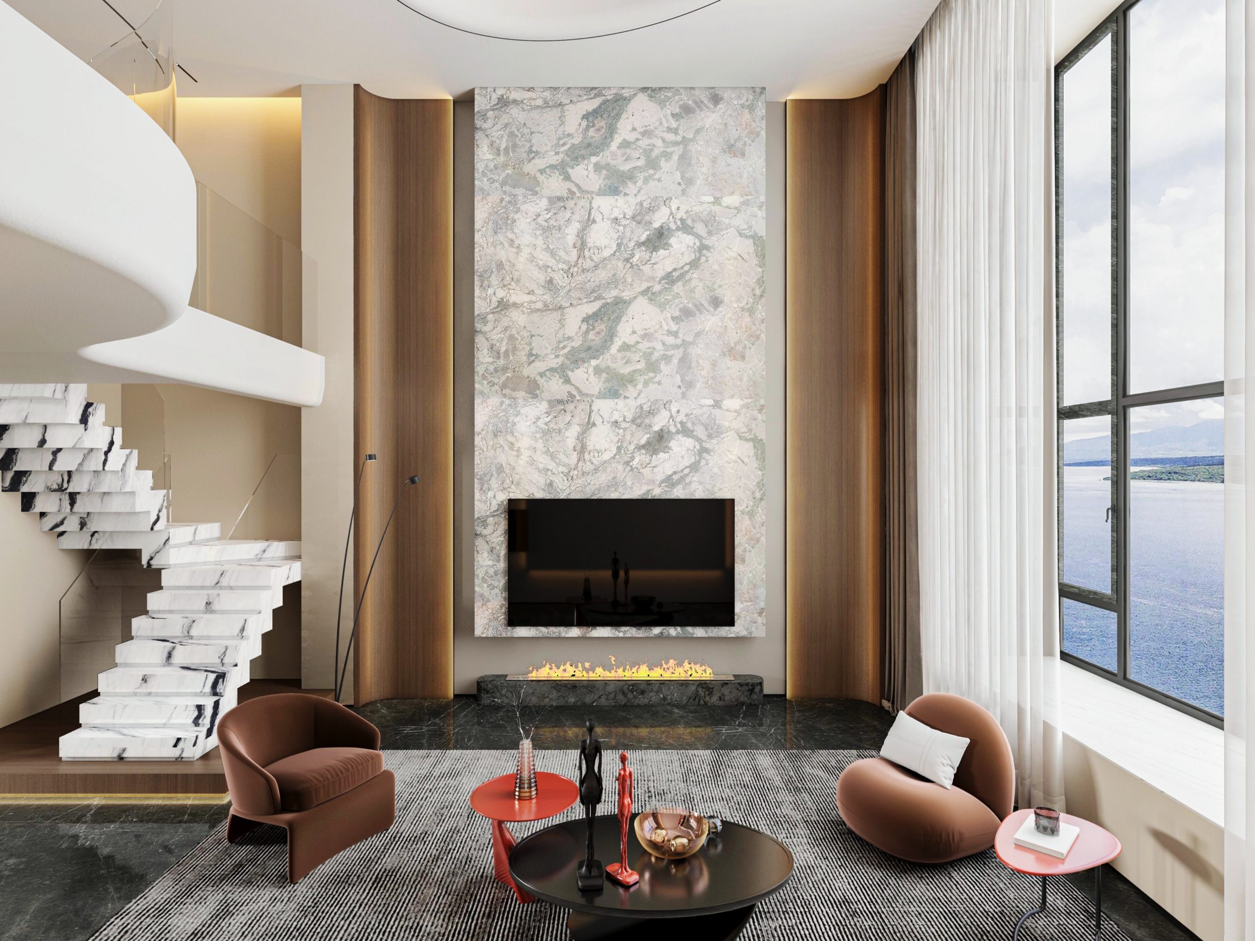 आयसेस्टोनच्या चार हंगामातील राखाडीसह जागा वर्धित करणे