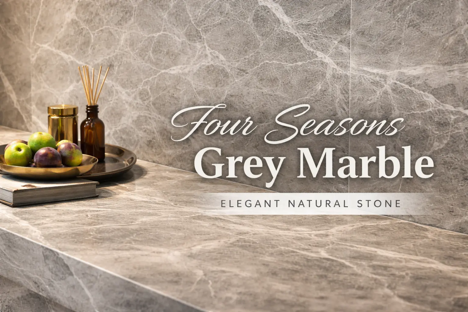 Four Seasons Grey Marble: Elegant Neutral Style for Commercial Space Applications