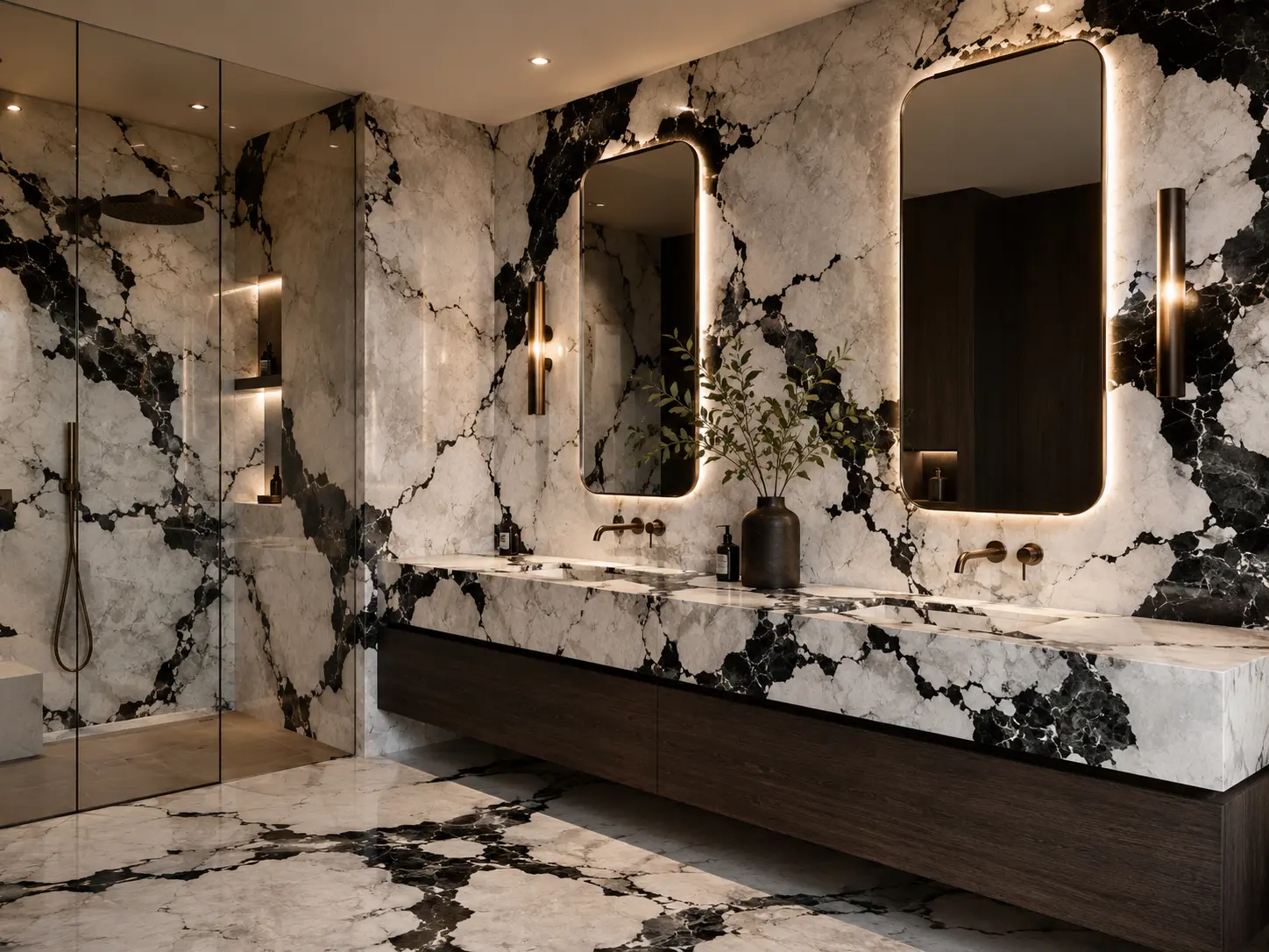 Green Marble Panda Bathrooms