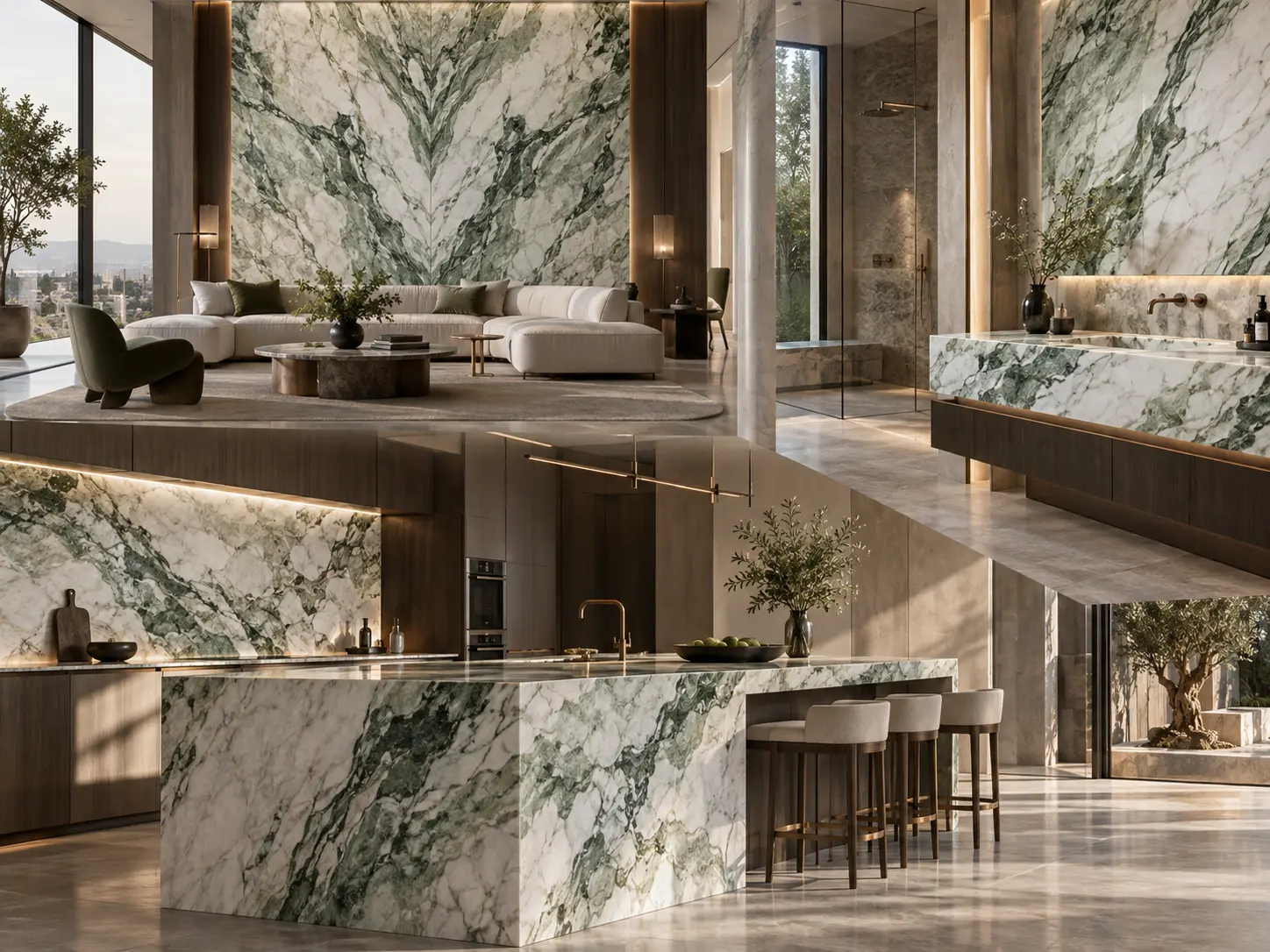 Ice Connect Marble Slabs & Tiles for Luxury Interior Projects