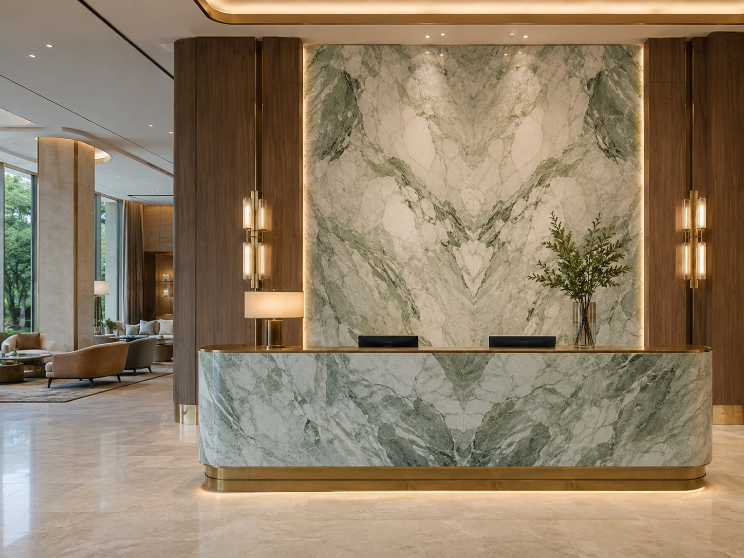 Ice Connect Marble Hotel Lobby and Reception Areas Ice Connect Marble Hotel Lobby and Reception Areas