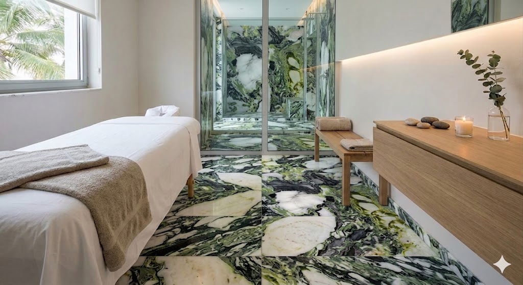 Ice Connect Marble Spa flooring 