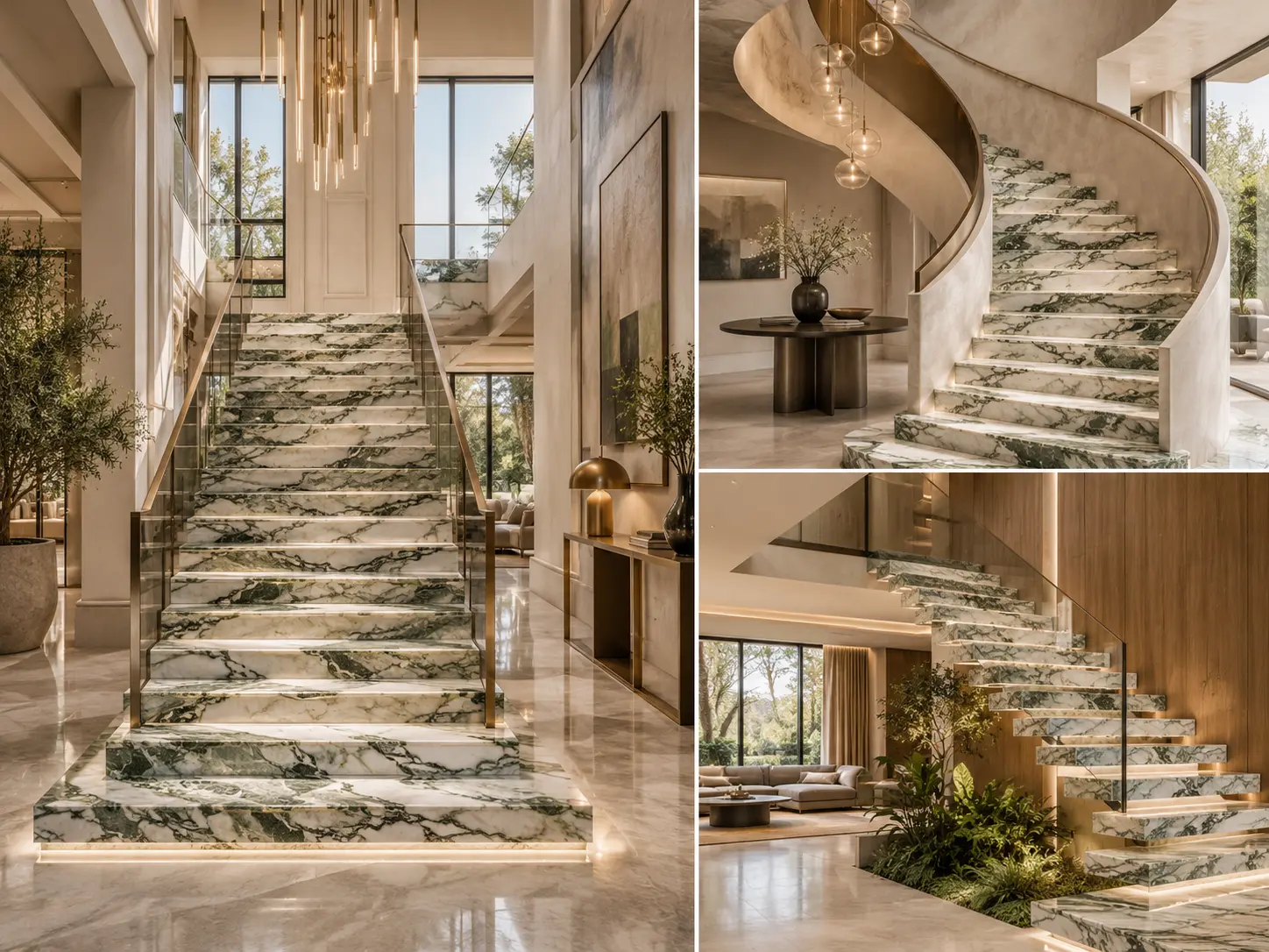 Top 10 Ice Connect Marble Staircase Designs for Luxury Residential Projects