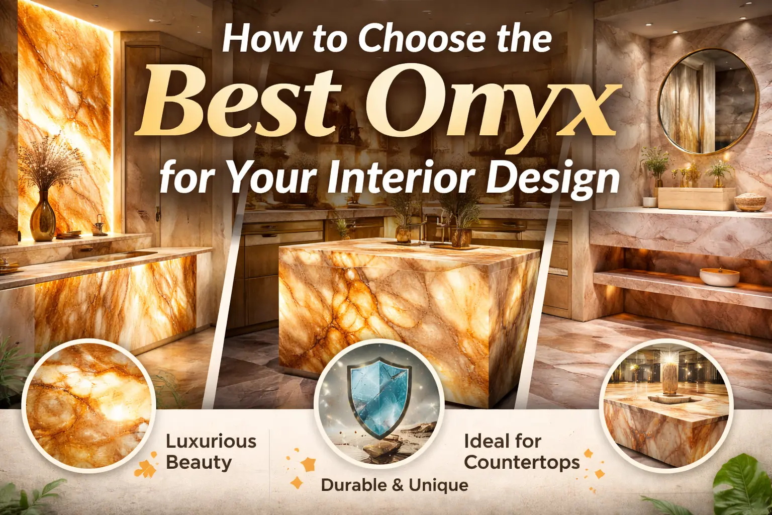 How to Choose the Perfect Onyx Slab for Your Interior Design