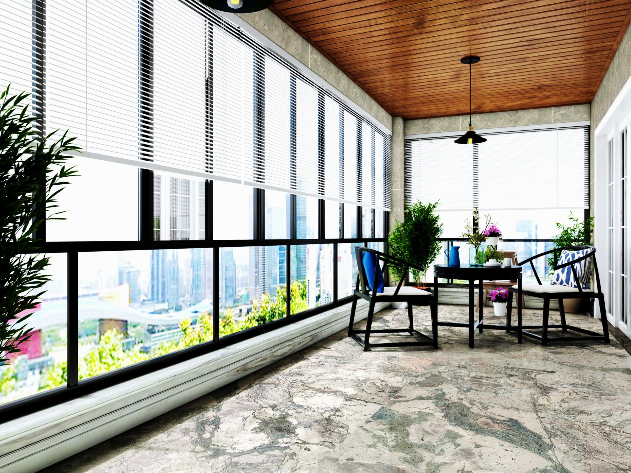 आयसेस्टोनच्या चार हंगामातील राखाडीसह जागा वर्धित करणे