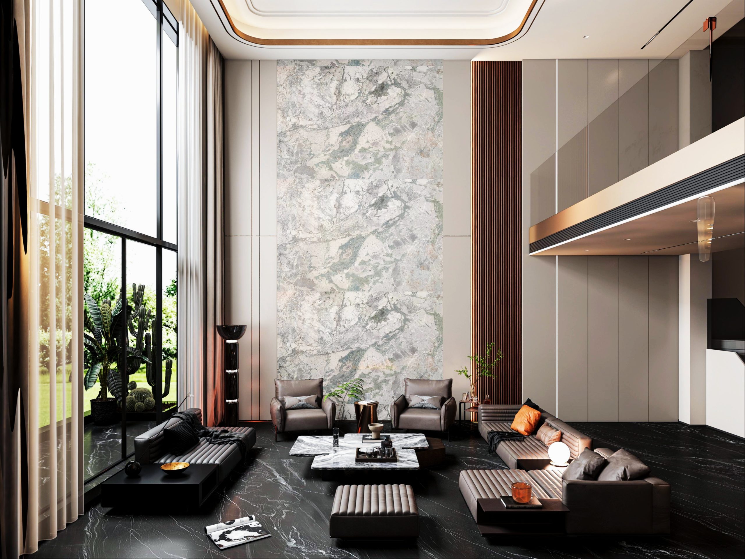 आयसेस्टोनच्या चार हंगामातील राखाडीसह जागा वर्धित करणे